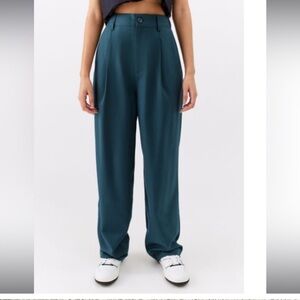 Urban Outfitters Helena Trousers Teal Blue Green